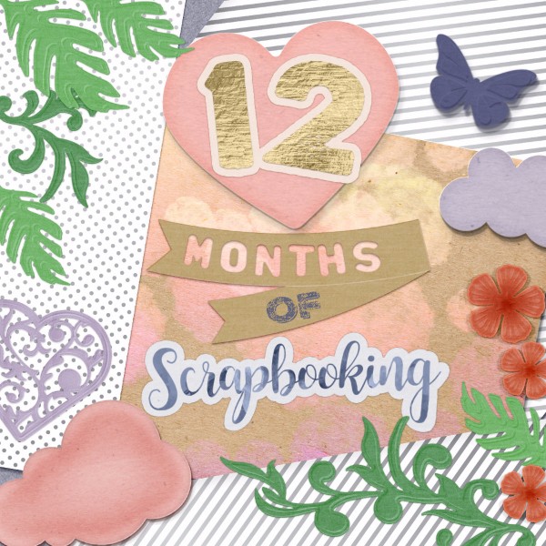 Enjoy “12 months of scrapbooking craft along” with Crafter’s Companion