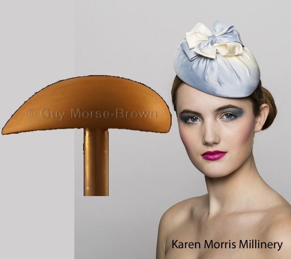 Millinery: How2hats hat block for the month of January is Perching Beret Block – CB180