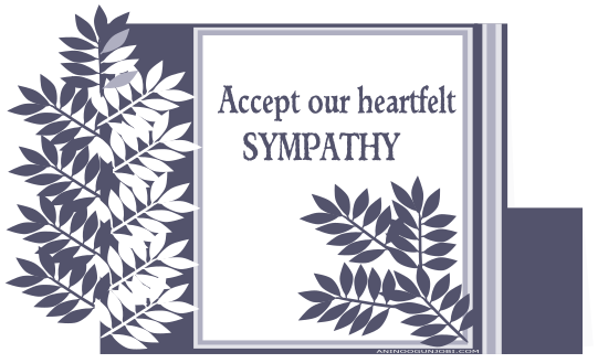 “Sympathy” greeting card tag for the month of February 2017