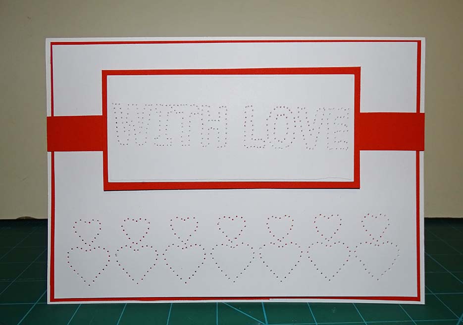 Tutorial- Craft of Paper piercing/pricking cardmaking: Paper pricked/ pierced valentine’s card