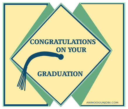 “Graduation” Greeting card tag for the month of March 2017