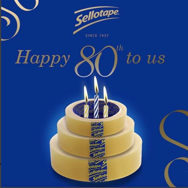 Sellotape® celebrates 80 years of being in the sticky business this year(2017)