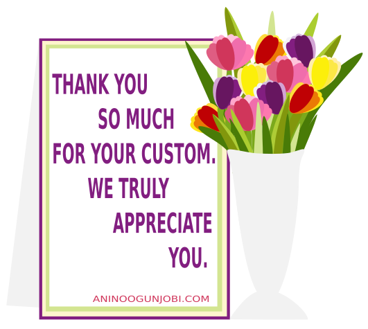 “Thank you” greeting card tag for the month of March 2017