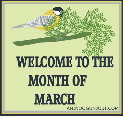 New Month: Welcome to the month of March 2017