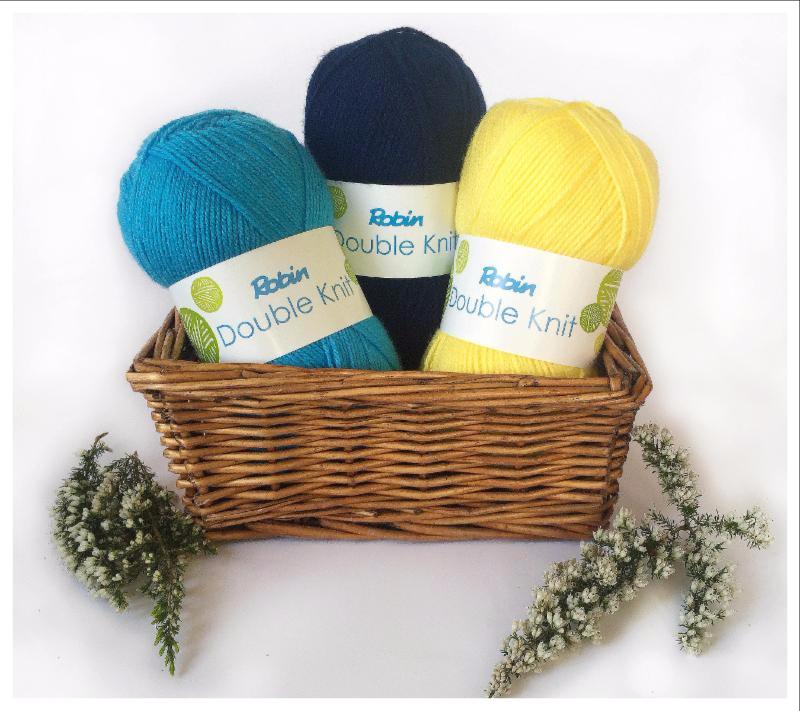 Yarns: Robin yarn has a new makeover! It is now made from Dralon Acrylic