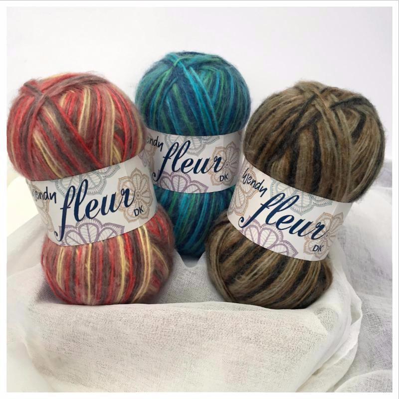 Yarns: Wendy Fleur DK range by Thomas B. Ramsden has three new multi-coloured yarns