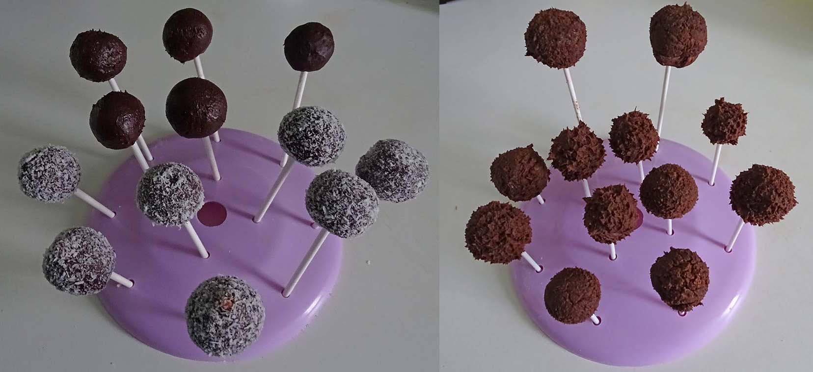 Tutorial- cream cheese, coconut and chocolate pop: It’s just chocolate pops!