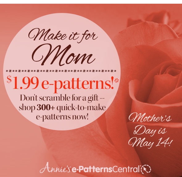 Sale: $1.99 for download patterns at E-patterns