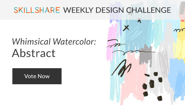 Design competition -fabric News:  Voting for the favourite fabric design in Spoonflower and Skillshare’s abstract watercolour design contest end on the 9th of May 2017