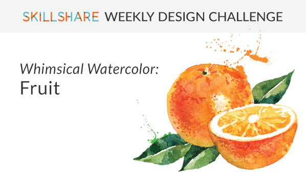 Whimsical watercoloured fruits take its stand in the next design challenge by Spoonflower and Skillshare closing on the 9th of May at 3PM EDT