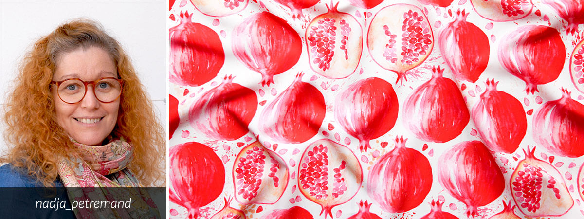 Congratulations to Nadja-Petremand on winning the Spoonflower and Skillshare Whimsical watercolour fruit design challenge and congratulations to everyone who entered the competition or voted to make this design contest a success