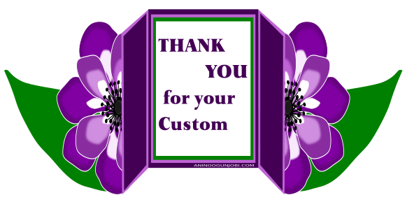 “Thank You greeting card tag for the month of May 2017