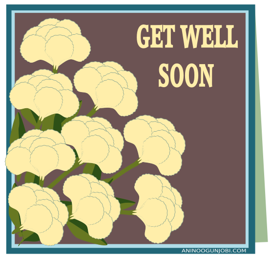 “Get Well Soon” greeting card tag for the month of June 2017