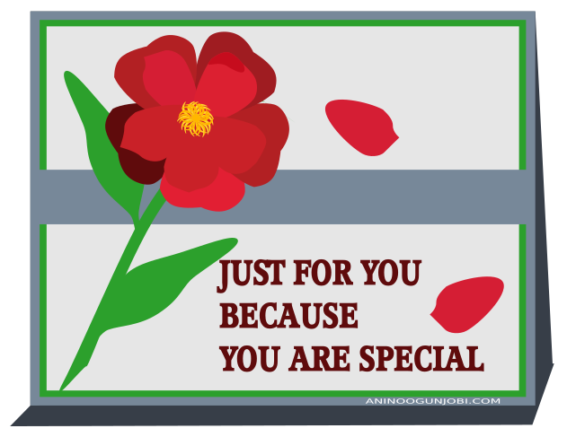 “You are Special” Greeting Card Tag For The Month Of June 2017