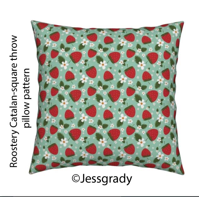 Featured fabric: Strawberries by Jessgrady