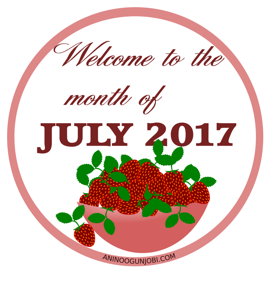 New month: Welcome to the month of July in 2017