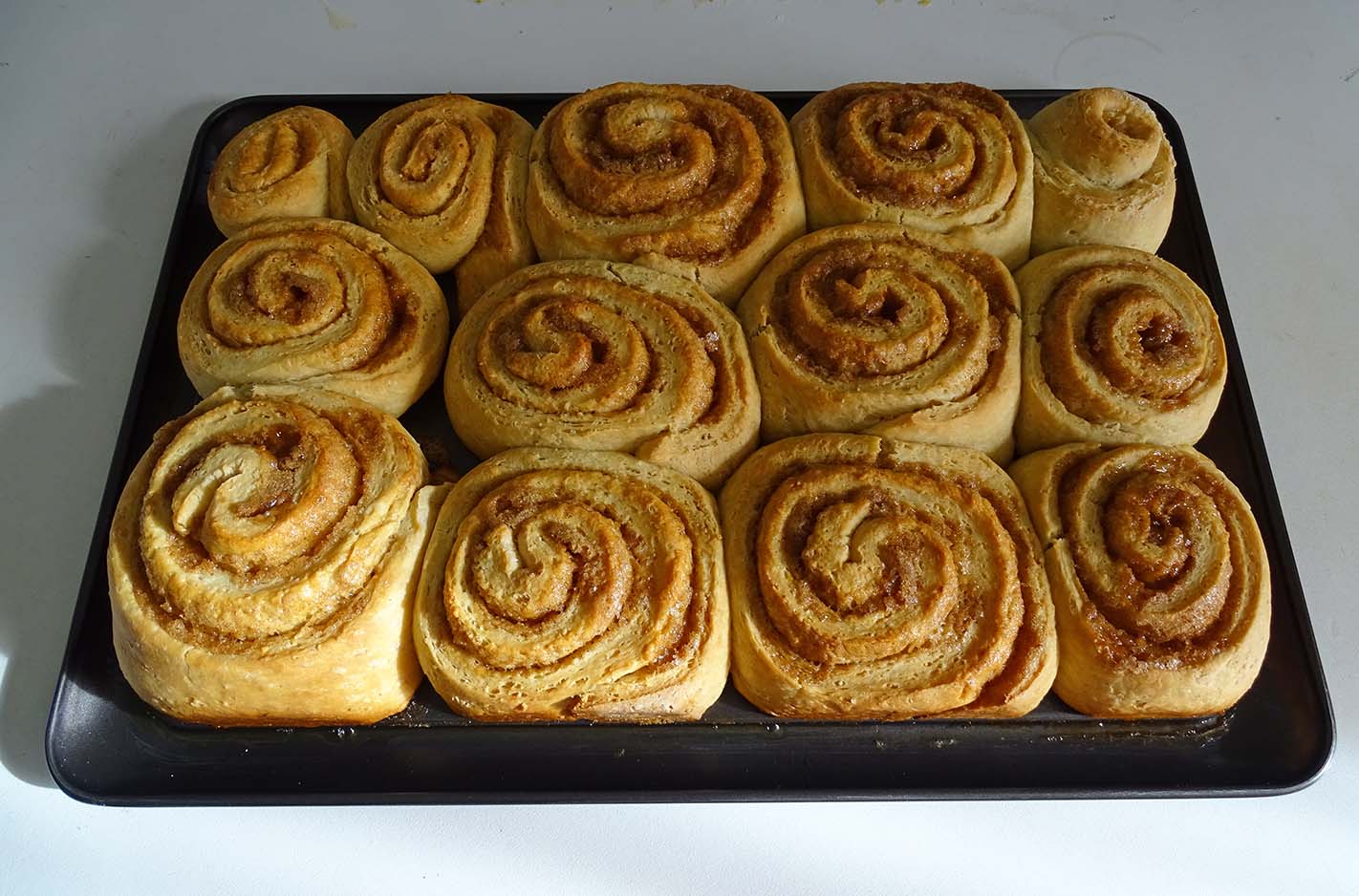 Baking: Cinnamon buns following the video tutorial by Joy of baking