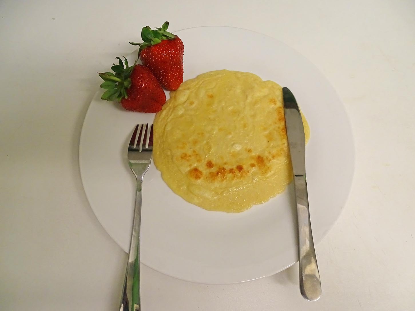 Day 8 of 30 days with Strawberry: Enjoy pancake with fresh Strawberries