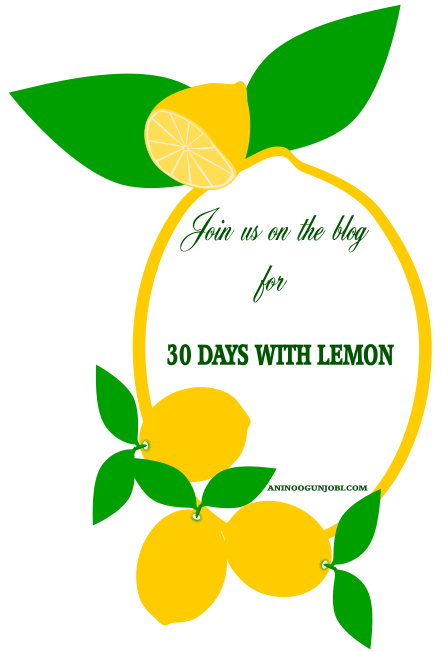 Join us on the blog for 30 days with Lemon