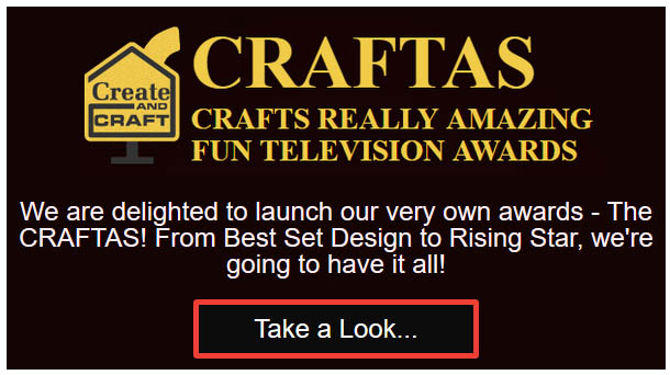 Create and Craft TV launch their own craft award call CRAFTAS( Crafts Really Amazing Fun Television Awards)