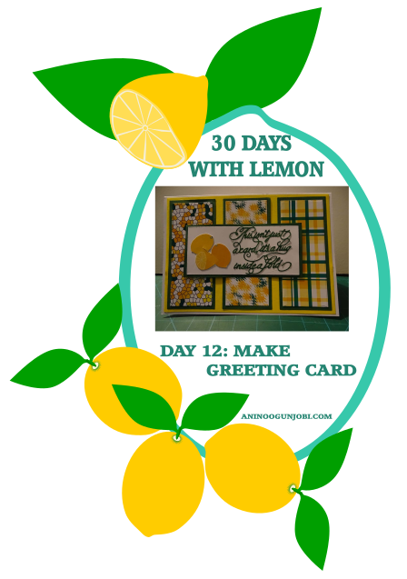 Day 12 of 30 Days With Lemon: Lemon greeting card