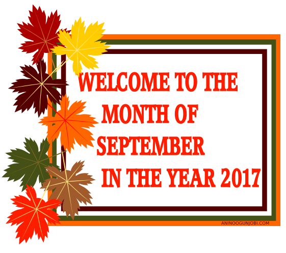 New Month: Welcome to the month of September in 2017