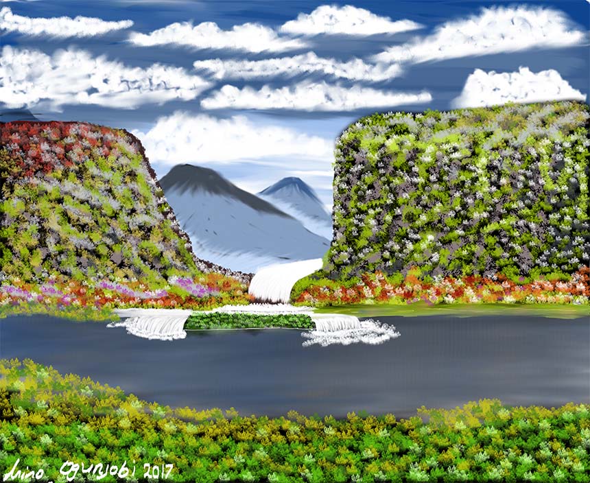 Digital Painting: The Black Valley Killarney Ireland by Anino Ogunjobi