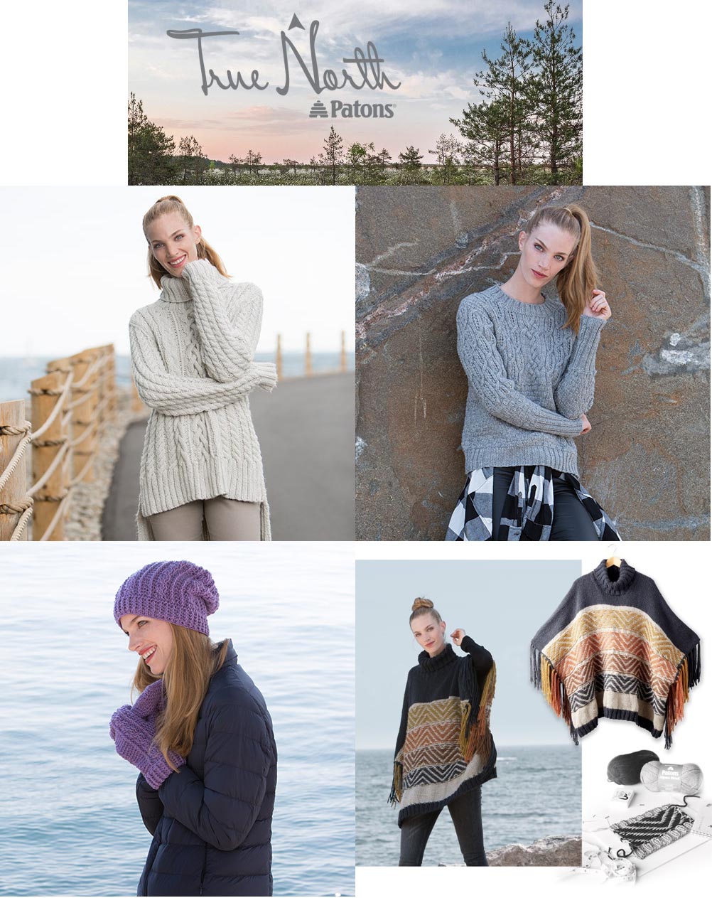 Look Book: Patons® Yarn Inspires Knitwear Designers With Its New Look Book Title “True North”