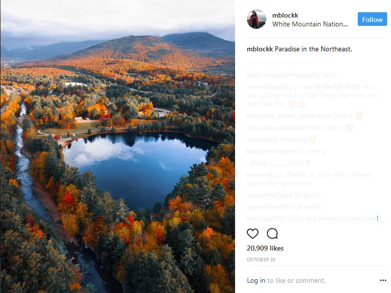 Nature Photography: The White Mountain National Forest USA In Show Of Beautiful Autumnal Colours  By Mblockk