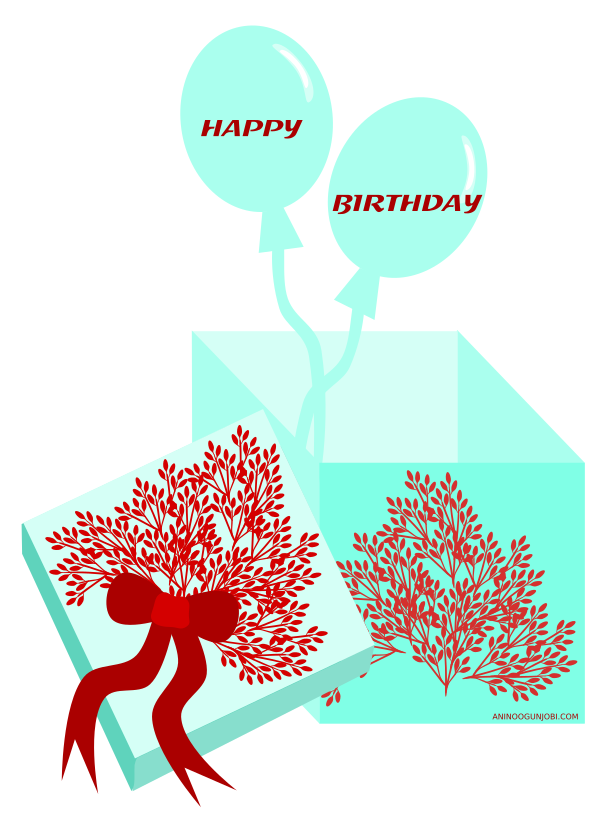 ‘Happy Birthday’ Greeting Card for December 2017