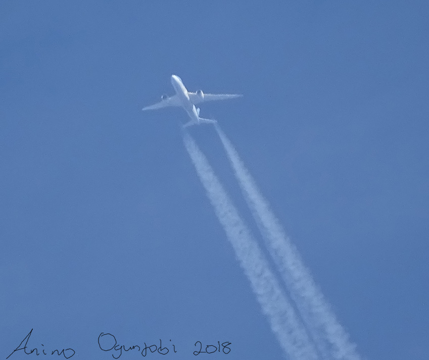 30 Days with Clouds: Day 2- Contrails or Condensation Trails Cloud