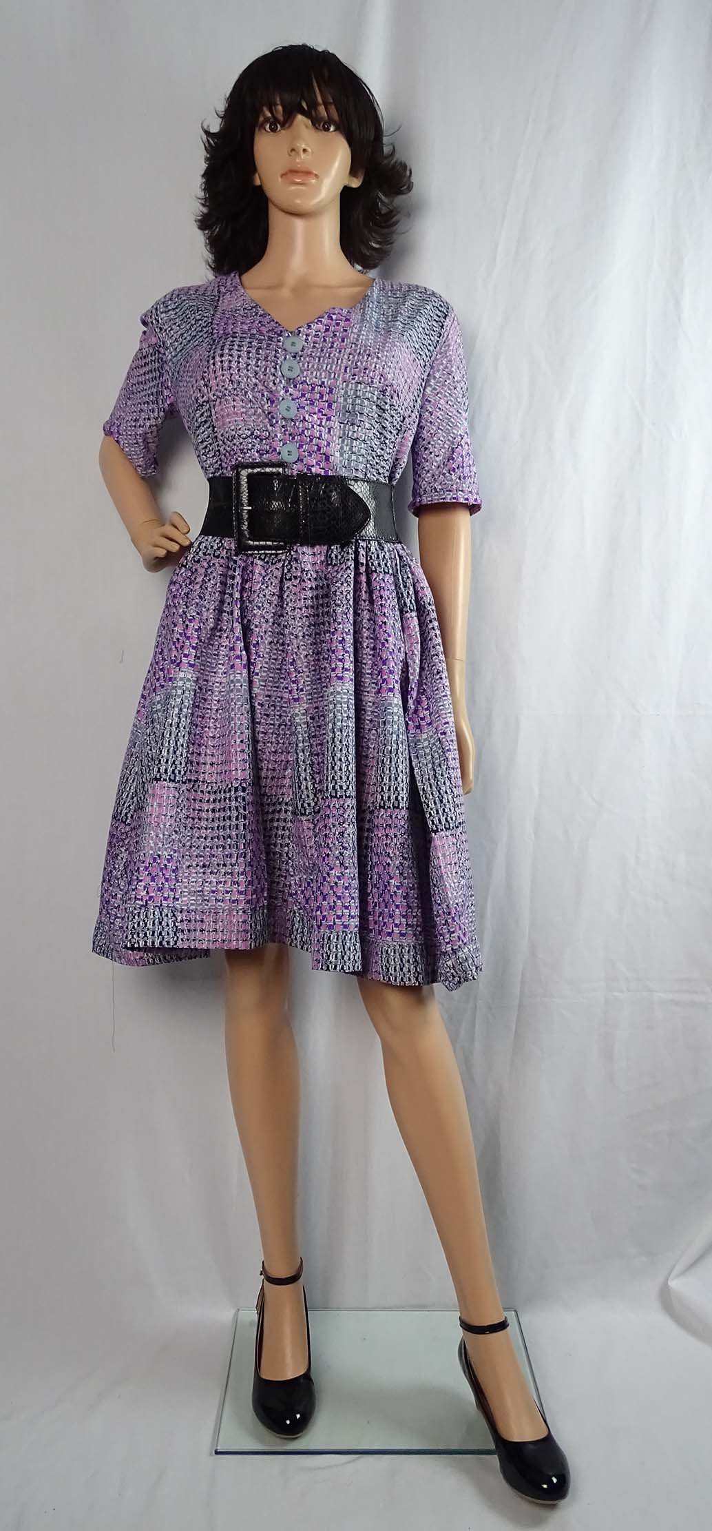 30 Days With Tie & Dye, Batik or Wax Print Fabric- Day 8: Wax Print dress using Simplicity 1459 Sewing Pattern