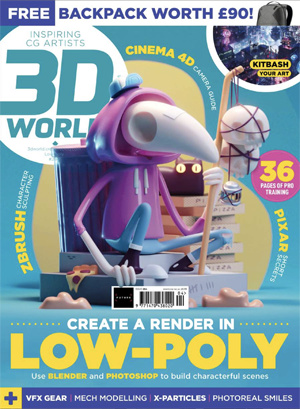 Magazine: Showing its love for “Low Poly Houses” using Blender and Photoshop, April 2022 Issue 3D world implements texturing