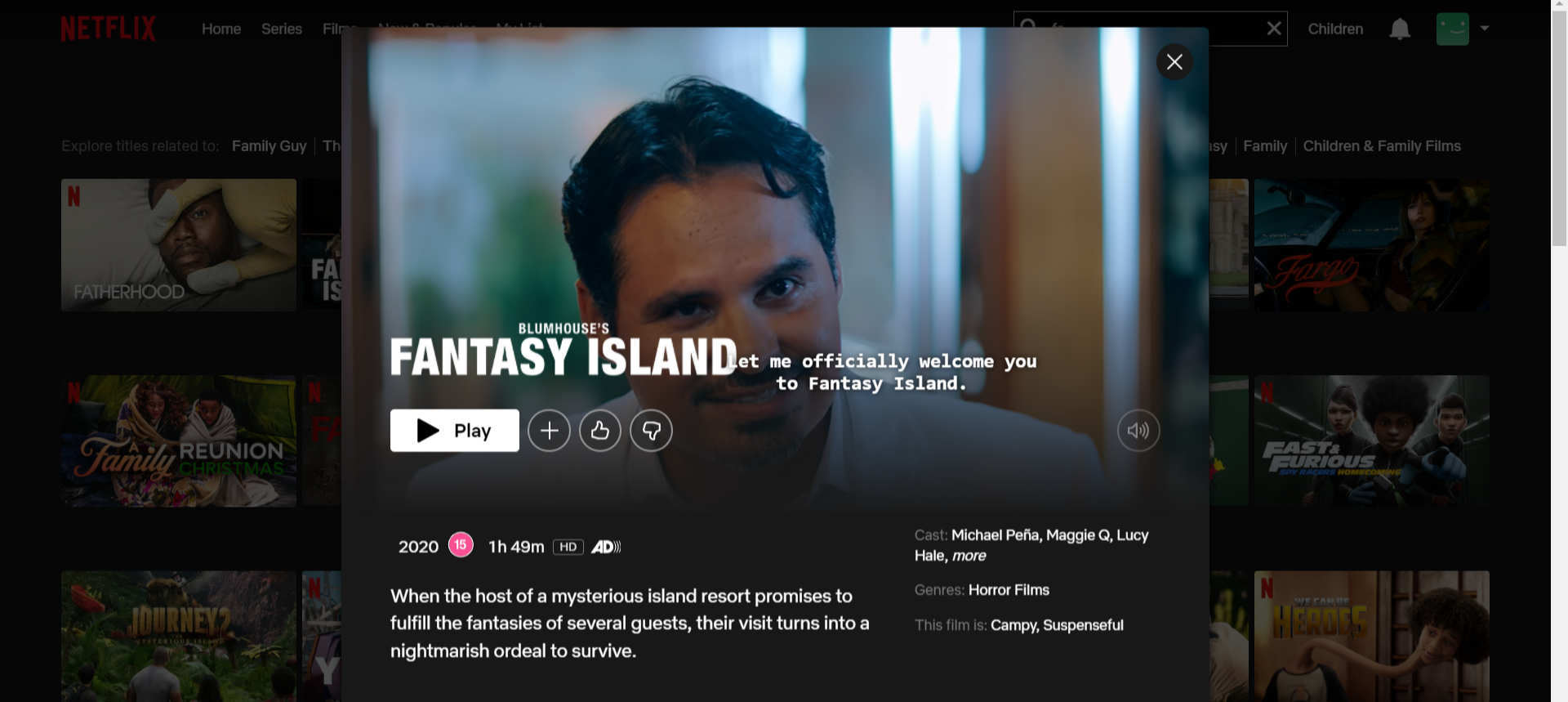 Home Entertainment: Your fantasy may be another’s nightmare, the movie ‘Fantasy Island’ on Netflix