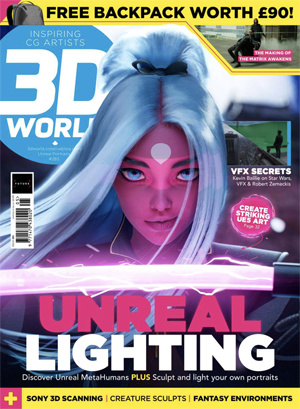 Diving into Unreal Engine to create its cover image, 3D World April 2022 hits the postal slot