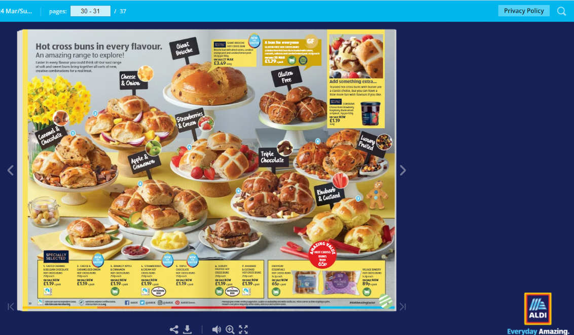 In sensational style, Aldi gives a new hype to ‘hot cross buns’ with impressive flavours