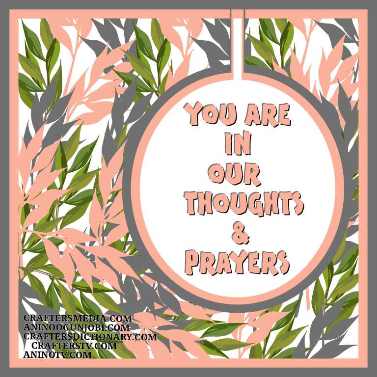 Crafters TV: ‘Thoughts And Prayers’ Greeting Card for March 2022