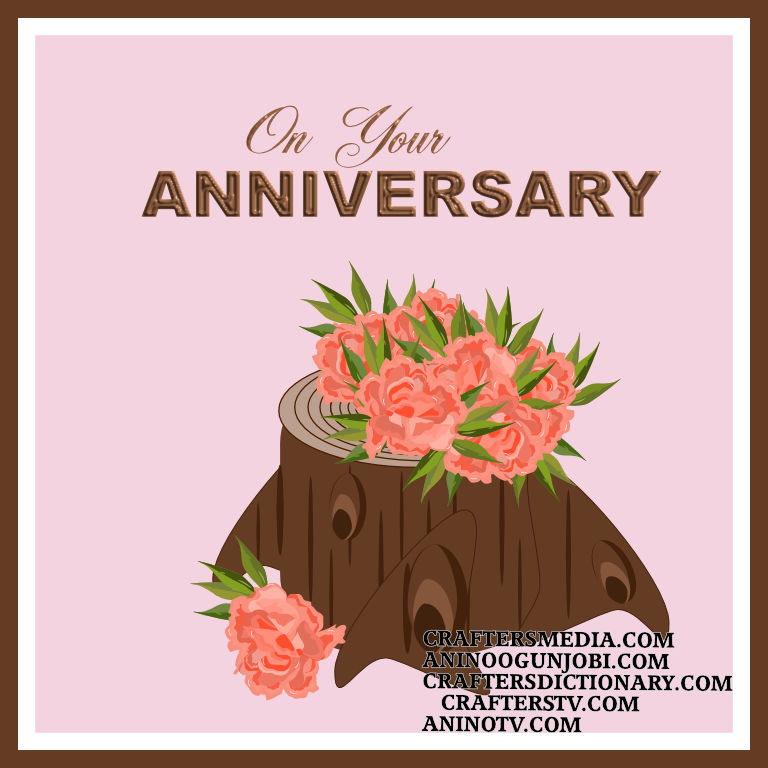 Crafters Media: ‘Anniversary’ Greeting Card for April 2022