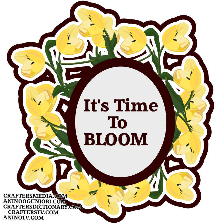 Crafters MEdia: ‘Bloom’ Greeting Card for April 2022