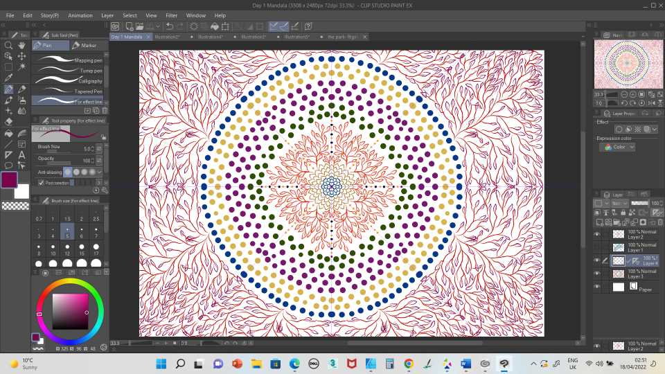 Crafters Engagement: 30 Days With Mandala- Day 1 of Mandala