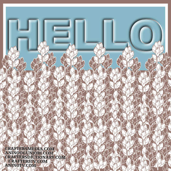 Crafters Media: ‘Hello’ Greeting Card for April 2022