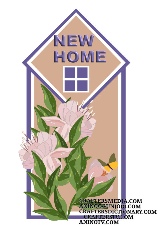 Crafters MEdia: ‘New Home’ Greeting Card for April 2022