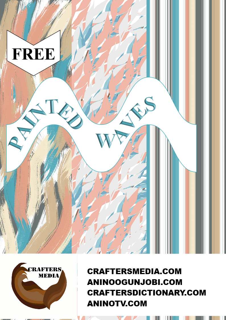 Crafters Media-Free Printable: Painted Waves make splashes