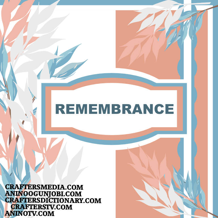 Crafters TV ‘Remembrance’ Greeting Card for April 2022