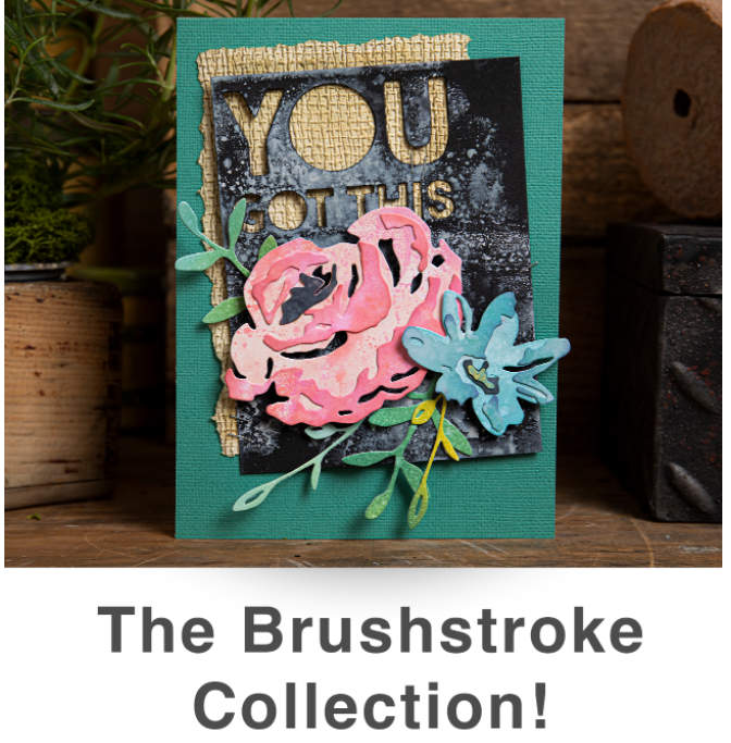 Sizzix hints at its latest Items in Brushstroke Collection by Tim Holtz