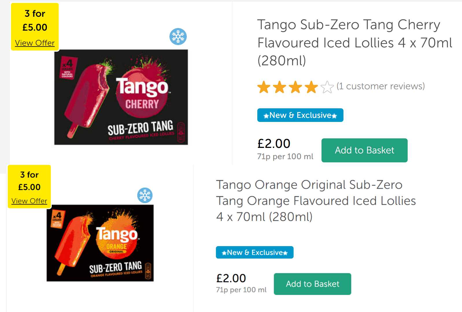 Iceland Store Secures Tango Lollies