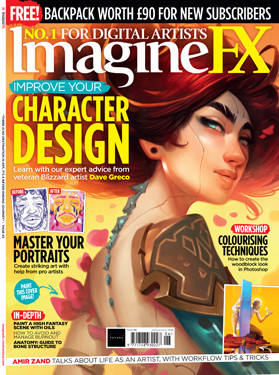 A focus on Character Design, ImagineFX magazine takes on many more interesting topics