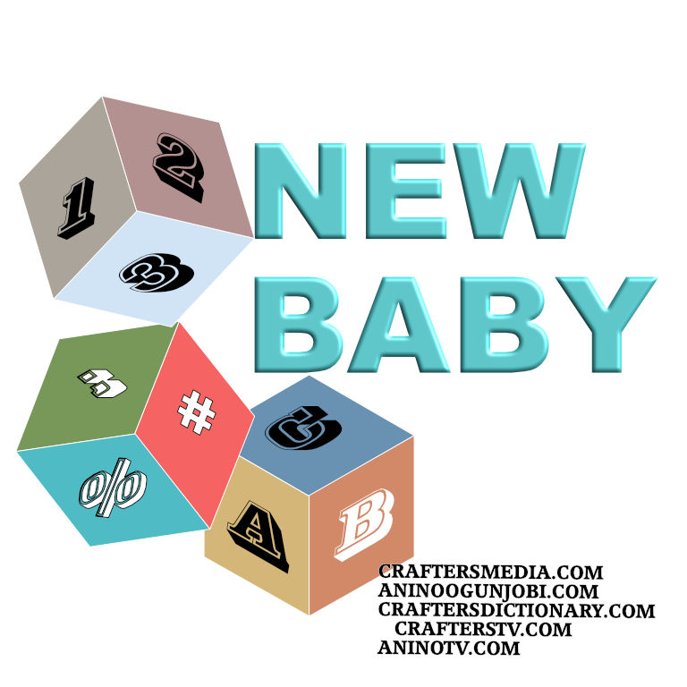 Crafters Media: ‘New Baby’ Greeting Card Tag for April 2022