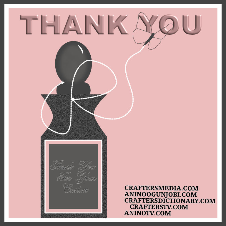 Crafters TV ‘Thank You’ Greeting Card for April 2022