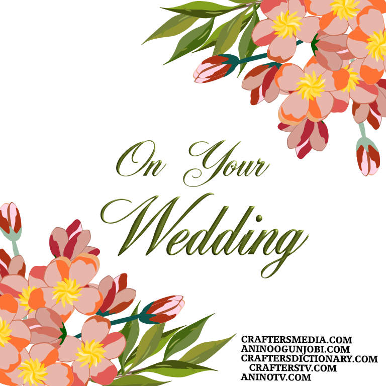 Crafters Media: ‘Wedding’ Greeting Card for April 2022